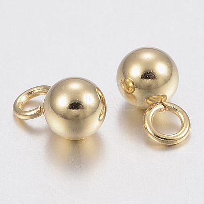 304 Stainless Steel Sphere Charms STAS-G179-93G-3mm-1