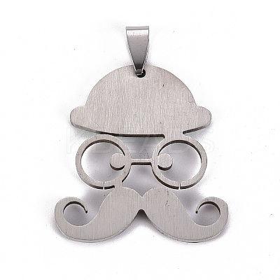 201 Stainless Steel Enamel Pendants STAS-S110-076E-1