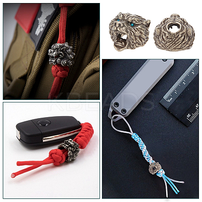 2Pcs Tibetan Style Alloy European Beads TIBEB-BC0001-05AS-1