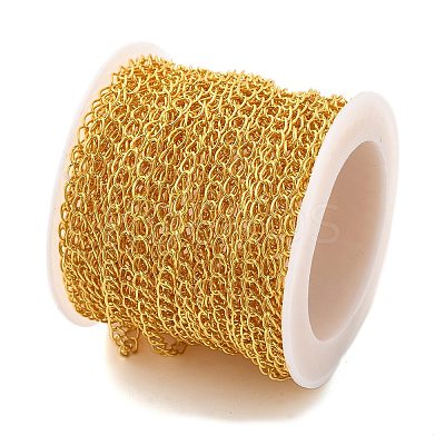 Brass Curb Chains KK-P304-02A-G-1