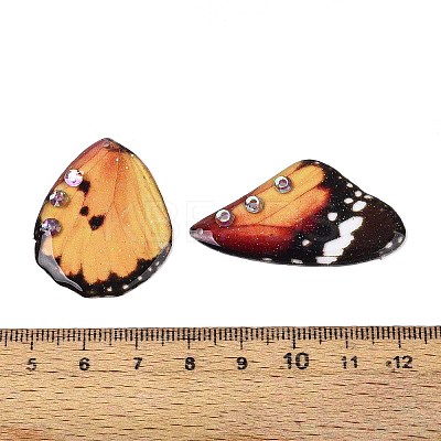 Epoxy Resin Butterfly Wing Pendants RESI-T057-86C-1
