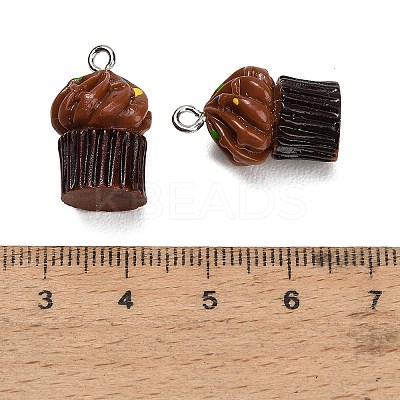 Opaque Resin Imitation Food Pendants RE-CBAF169-07B-1
