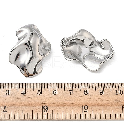 304 Stainless Steel Nuggets Stud Earrings EJEW-K268-73P-1
