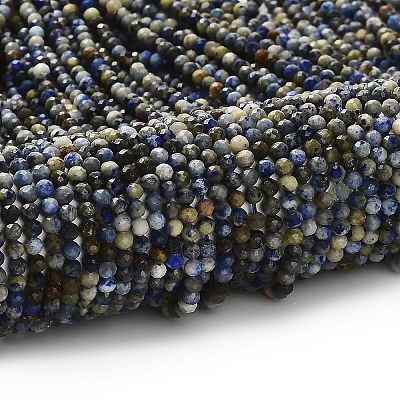 Natural Lapis Lazuli Beads Strands G-RM2025-A21-3mm-1