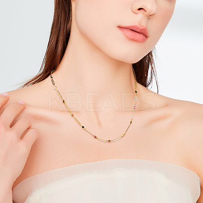 1 Bag Real 16K Gold Plated Brass Oval & Flat Round Glass Link Chains CHC-TA0001-22-1