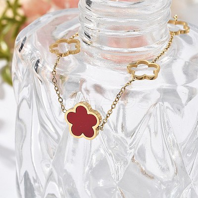Ion Plating(IP) 304 Stainless Steel Link Bracelets BJEW-P345-11G-02-1