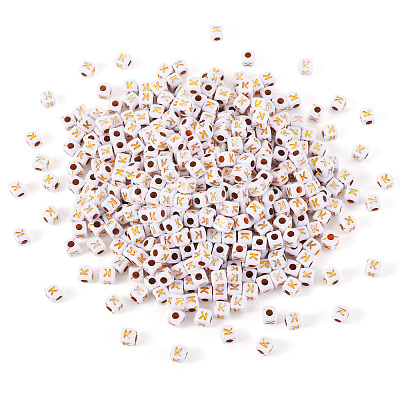 Opaque Acrylic Beads MACR-TAG0001-07K-1