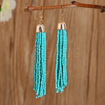 Fashionable Casual Commuter Classic Tassel Alloy Dangle Earrings AC2883-1