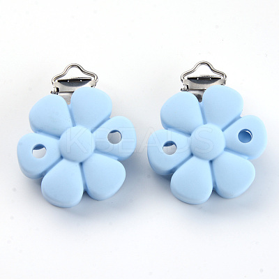 Food Grade Eco-Friendly Silicone Baby Pacifier Clips SIL-S003-04A-1