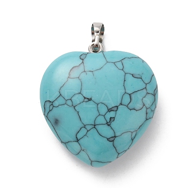 Synthetic Turquoise Pendants G-B042-02P-07-1