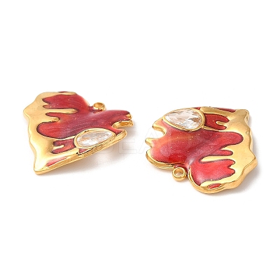 304 Stainless Steel Enamel Pendants STAS-K256-07G-01-1