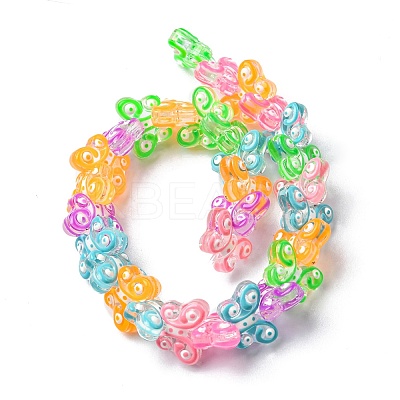 Transparent Glass Beads Strands LAMP-A154-01G-1