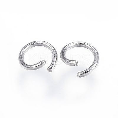 Tarnish Resistant 304 Stainless Steel Open Jump Rings A-STAS-F110-10P-1