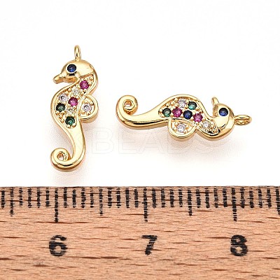 Brass Micro Pave Cubic Zirconia Pendants X1-KK-N261-16G-1