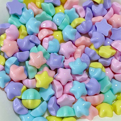 Cartoon Opaque Resin Cabochons X-RESI-C039-01O-1
