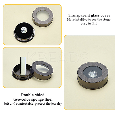 Alloy Loose Diamnond Gemstone Display Boxes CON-WH0092-88A-B-1