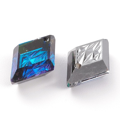 Embossed Glass Rhinestone Pendants GLAA-J101-04B-001BB-1