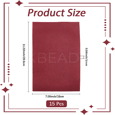 15Pcs Felt Non Woven Fabric DIY-SP0003-93C-1