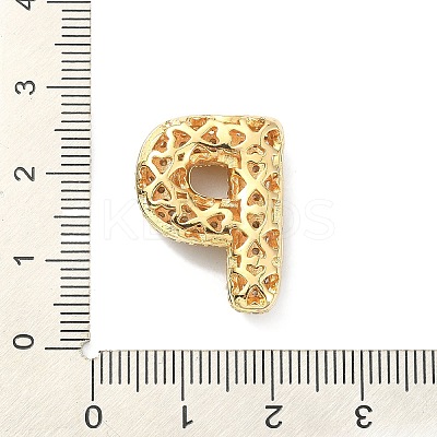 Rack Plating Brass Micro Pave Cubic Zirconia Pendants KK-Q790-01P-G-1