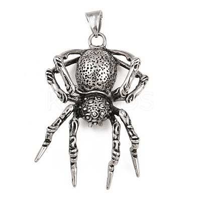 304 Stainless Steel Big Pendants STAS-C164-06AS-1