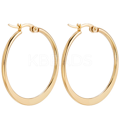 5 Pairs 304 Stainless Steel Hoop Earrings EJEW-BBC0001-92-1