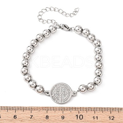 304 Stainless Steel Link Bracelets BJEW-B163-02P-1