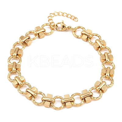 304 Stainless Steel Link Chain Bracelets for Women BJEW-H207-01E-G-1