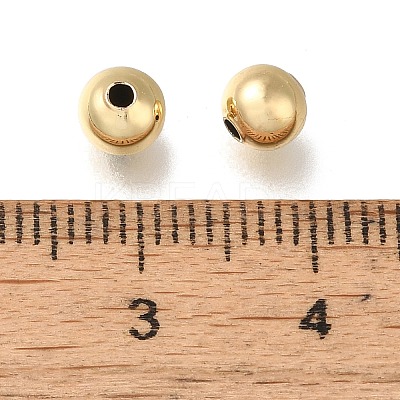 Rack Plating Brass Beads KK-K373-08B-G-1