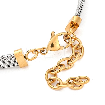 Ion Plating(IP) Fashionable 304 Stainless Steel Bracelets BJEW-J038-47G-1