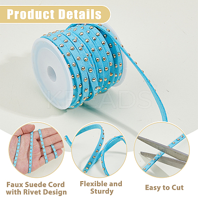 3 Rolls 3 Colors Faux Suede Cord LW-HS0001-01B-1