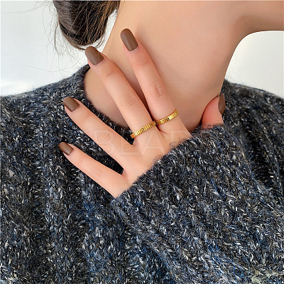304 Stainless Steel Finger Rings for Women FS-WGDEA2D-01-1