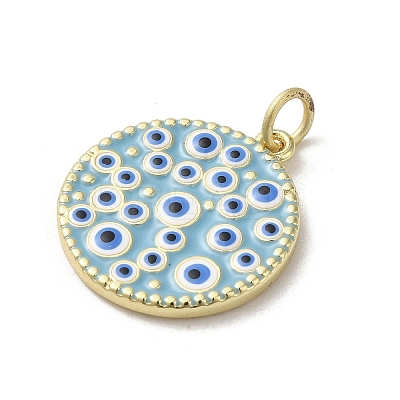 Brass Enamel Pendants KK-E092-20B-02-1
