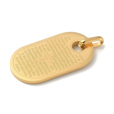 PVD Vacuum Plating 304 Stainless Steel Pendants STAS-G346-18G-1