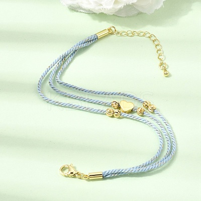 Polyester Multi-Strand Bracelets FB-CBA983F-02G-02-1