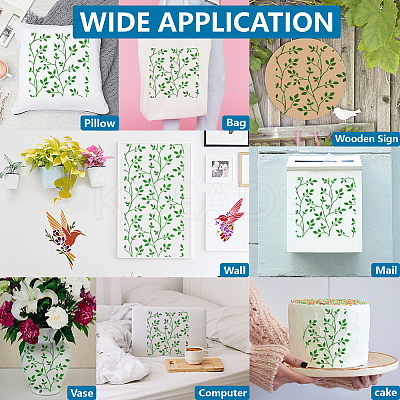 1Pc PET Hollow Out Drawing Painting Stencils DIY-MA0005-48A-1