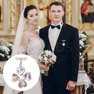 2Pcs Brass Brooches JEWB-FH00028-1