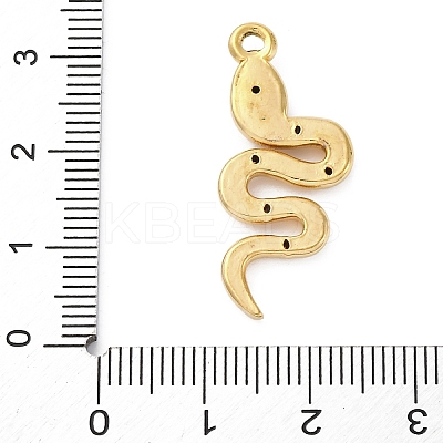 PVD Vacuum Plating 304 Stainless Steel Rhinestone Pendants STAS-S163-22G-1