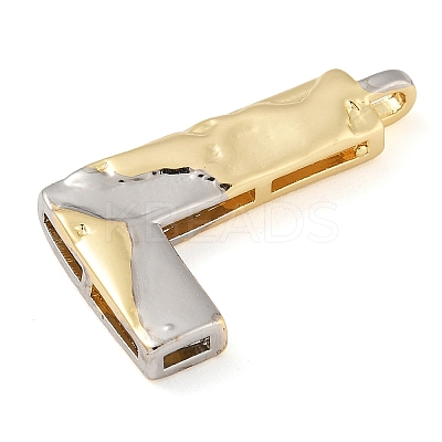 Brass Pendants PALLOY-S036-01G-L-1