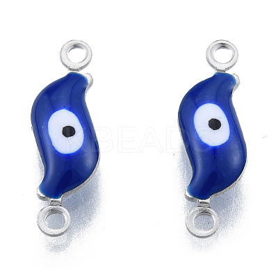 304 Stainless Steel Enamel Connector Charms STAS-N092-180A-1