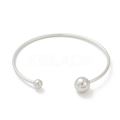 304 Stainless Steel Open Cuff Bracelets BJEW-R019-01P-02-1