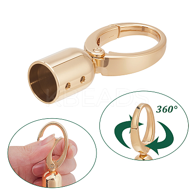 8Pcs Zinc Alloy Cord Ends FIND-AR0006-64G-1