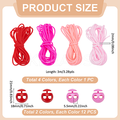 12M 4 Colors Hollow Pipe PVC Tubular Synthetic Rubber Cord RCOR-UN0001-02D-1