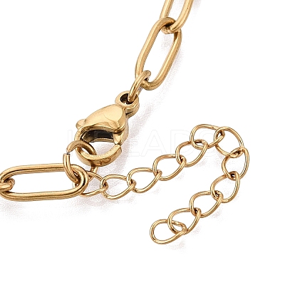 4MM Unisex 304 Stainless Steel Paperclip Chain Necklaces STAS-Q113-14G-03-1