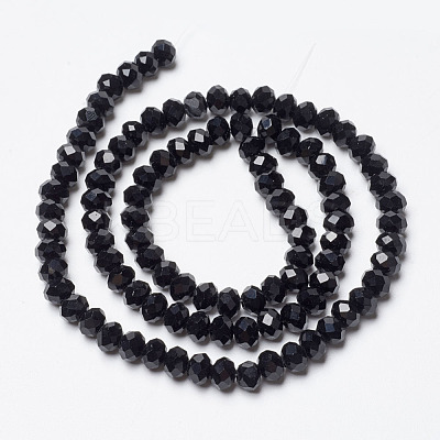 Opaque Solid Color Glass Beads Strands EGLA-A034-P8mm-D18-1