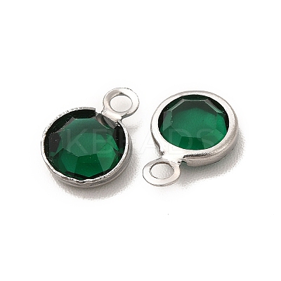 304 Stainless Steel with Glass Charms STAS-G305-11P-1