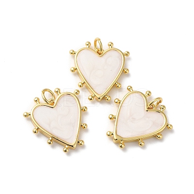 Rack Plating Brass Enamel Pendants KK-D074-03G-03-1