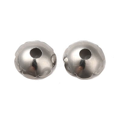 Non-Tarnish 304 Stainless Steel Bead Caps STAS-D244-01P-1