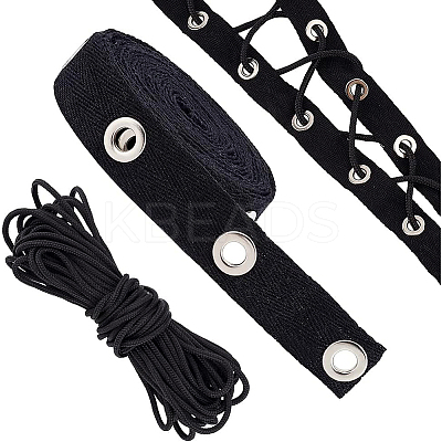 DIY 10 Yards Polyester Braided Ribbons SRIB-BC0001-07-1