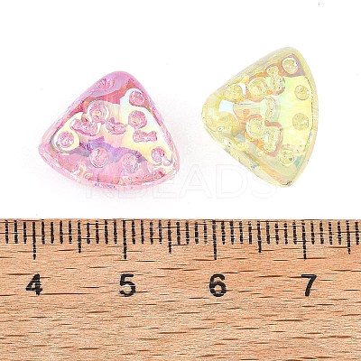 UV Plating Transparent Acrylic Beads MACR-K361-42-1