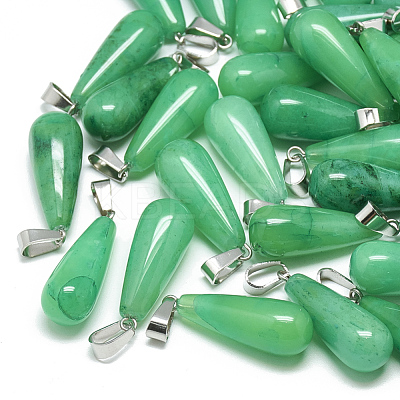 Dyed Natural Malaysia Jade Pendants X-G-T081-14-1